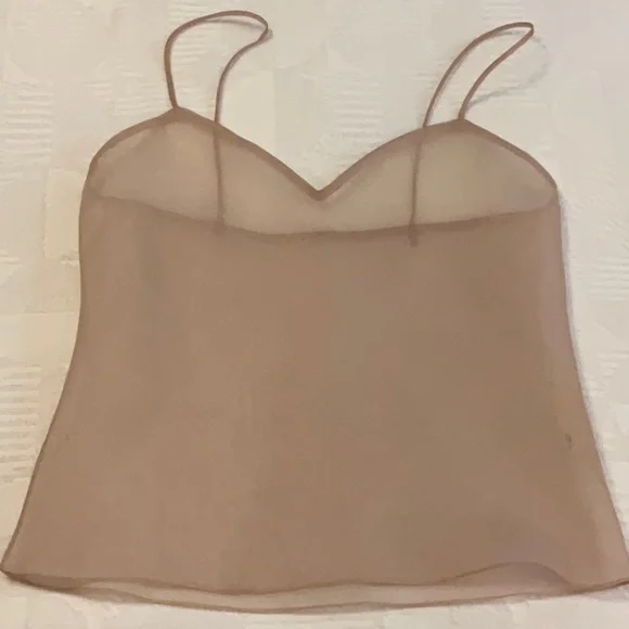 Carolyne Roehm Sheer Silk Cami - Picture 1 of 6